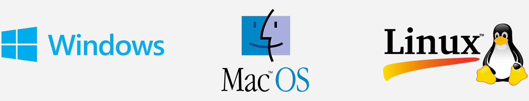 systèmes d'exploitation Windows, Linux, Apple
